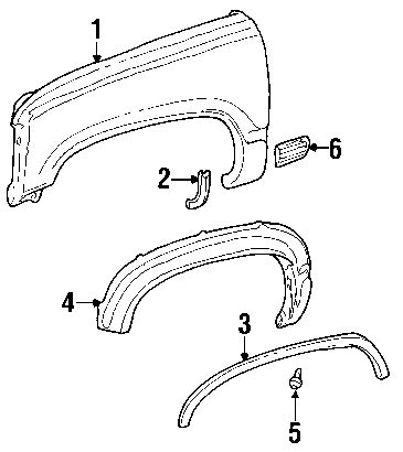 1996 tahoe wheel arch sheet metal|2000 chevy tahoe door parts.